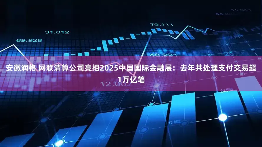 安徽润格 网联清算公司亮相2025中国国际金融展：去年共处理支付交易超1万亿笔